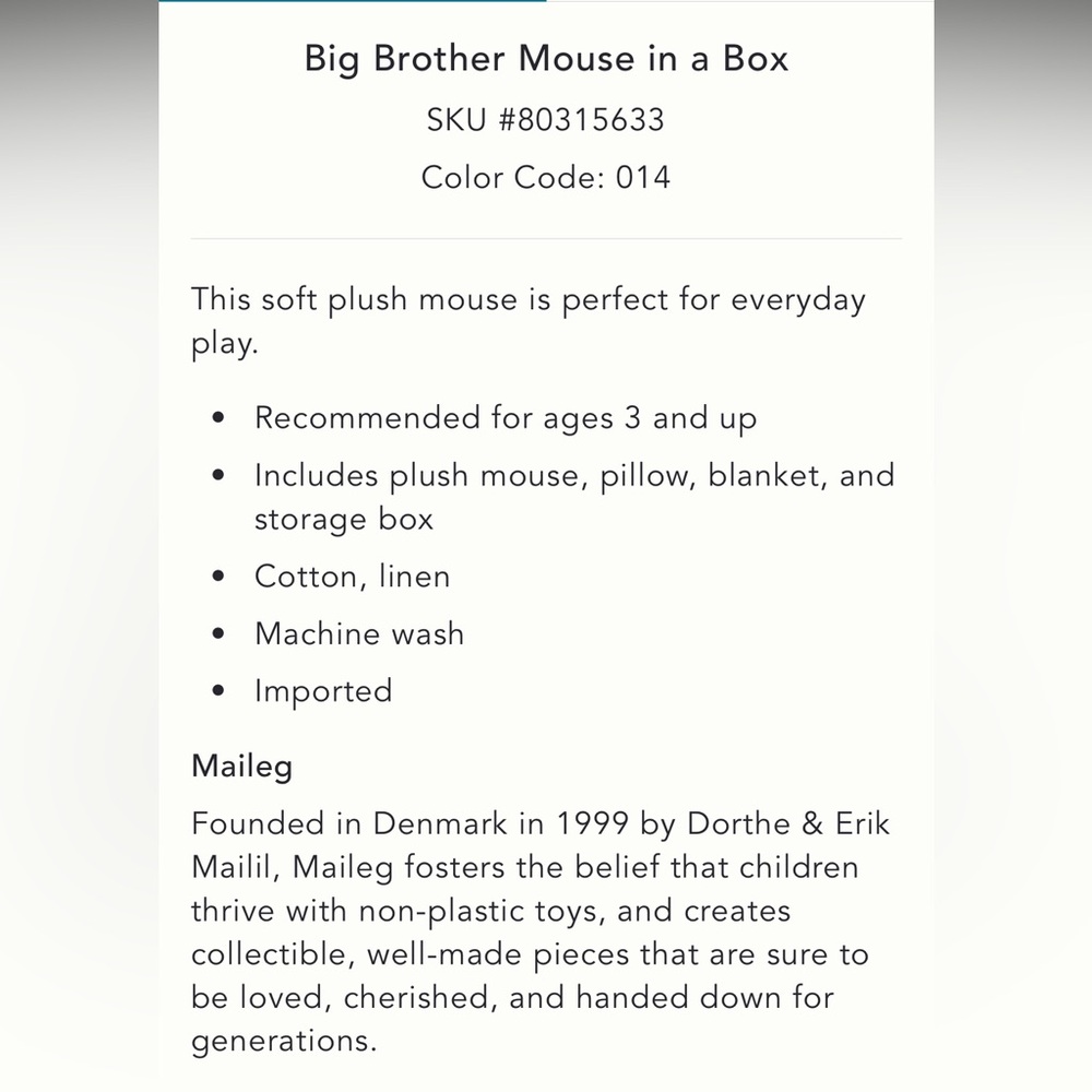 Anthropologie Big Brother Mouse in a Box - Picture 7 of 7